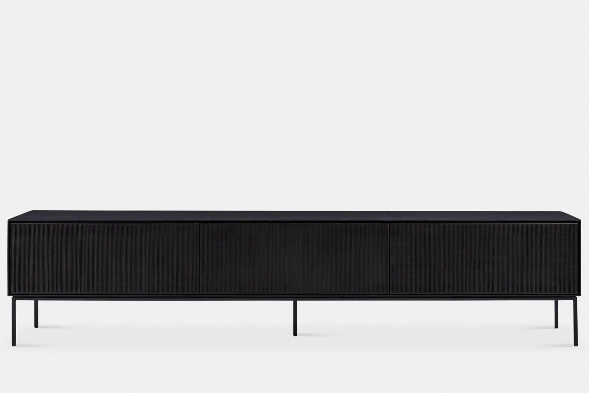 Grooves - Teak Wood TV Stand by Ethnicraft