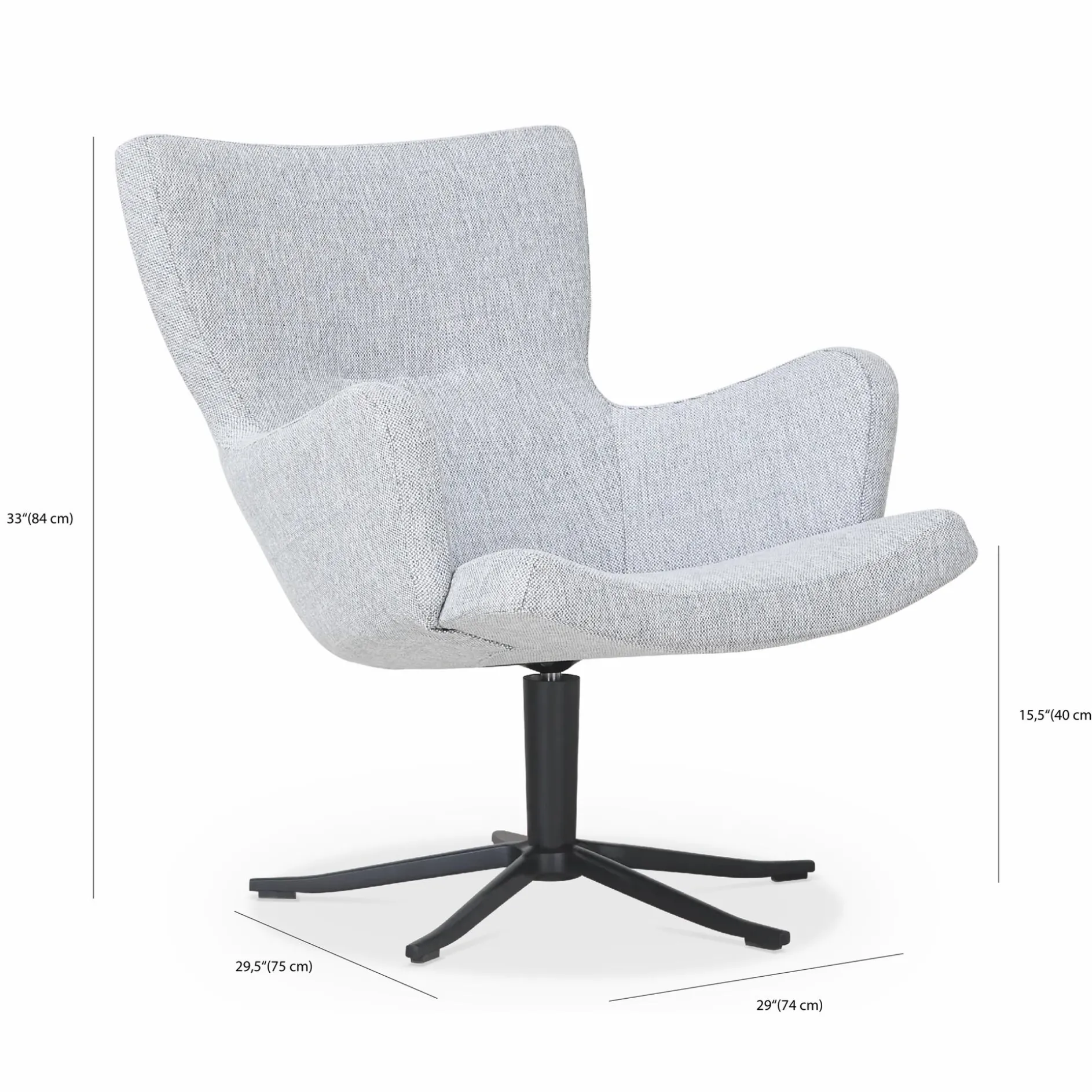 Gyro - Swivel Armchair by Conform