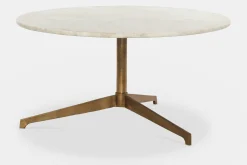 Helen - Round Coffee Table with Marble Top by Four Hands