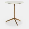 Helen - Round Side Table with Marble Top by Four Hands