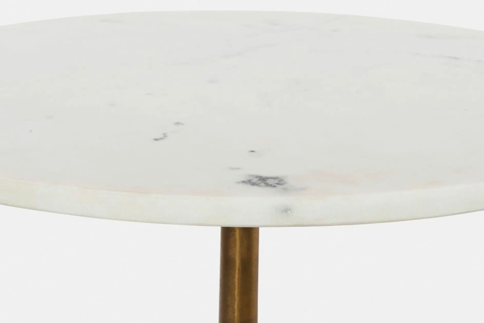Helen - Round Side Table with Marble Top by Four Hands