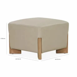 Helga - Leather Ottoman