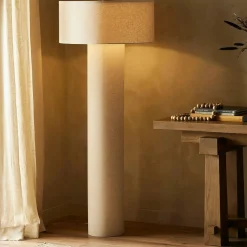 Hensley - Linen and Cotton Floor Lamp by Four Hands