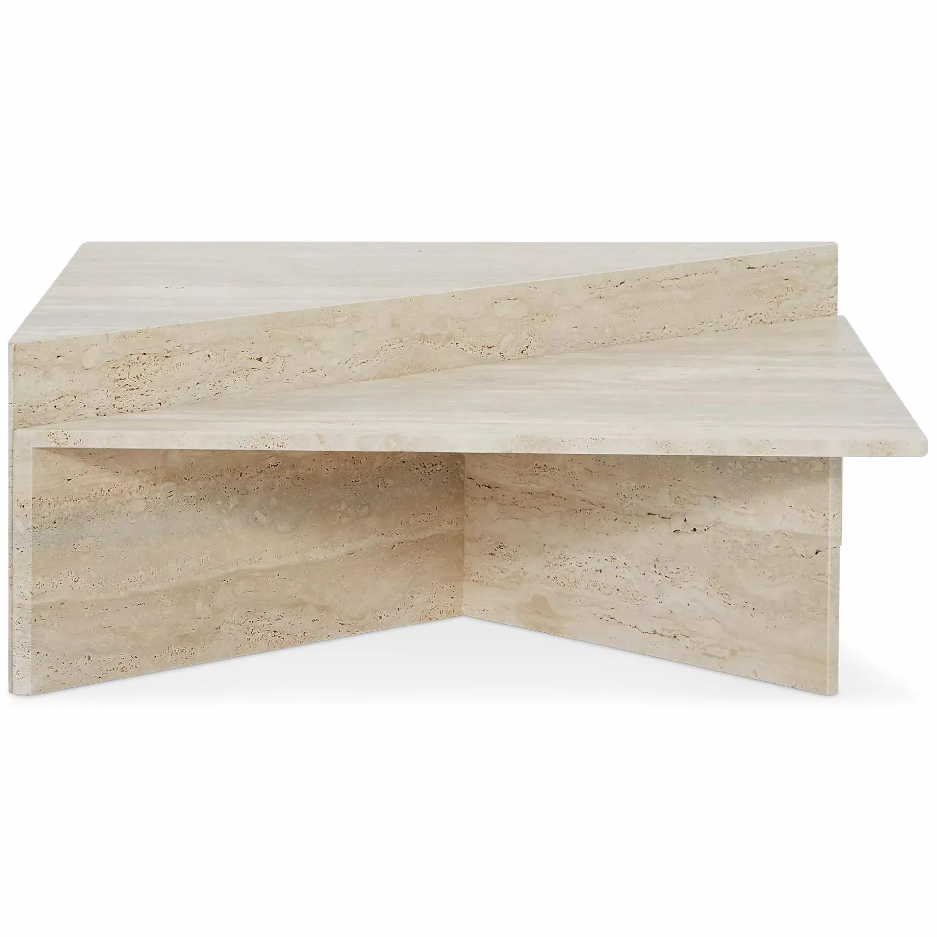 High-Low - Travertine Coffee Table