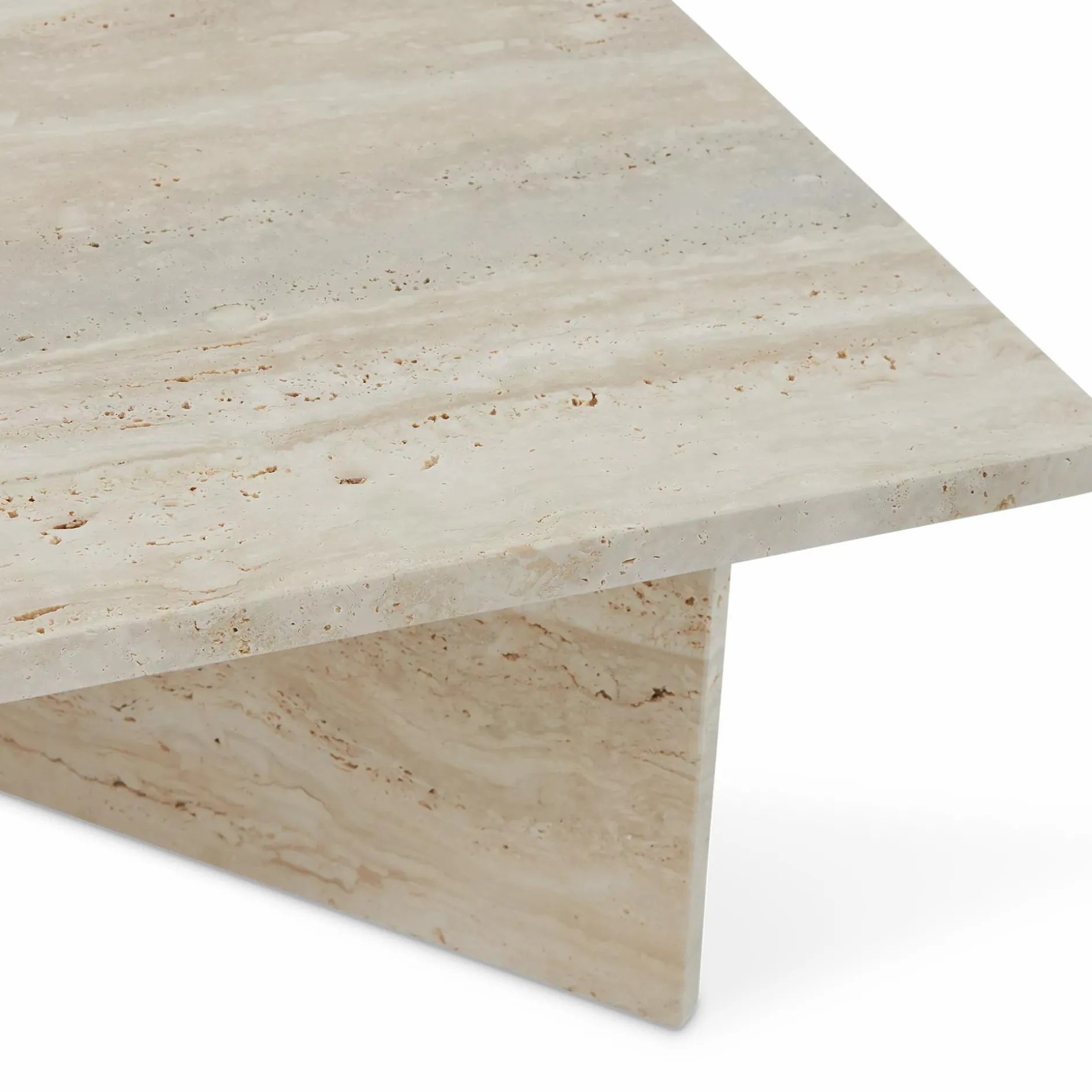 High-Low - Travertine Coffee Table