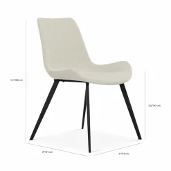Hype - Bouclé Fabric Dining Chair