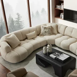 Iris - Modular Sofa with Adjustable Backrests by Miki Ferrari