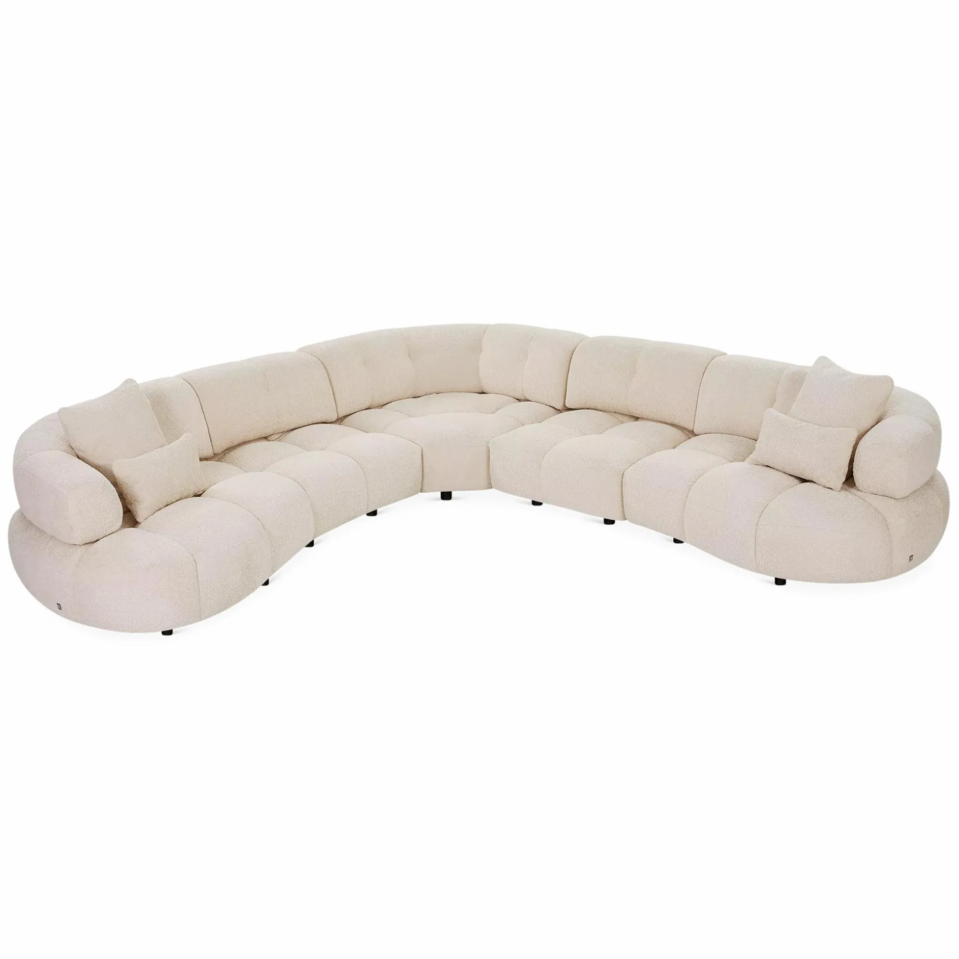 Iris - Modular Sofa with Adjustable Backrests by Miki Ferrari