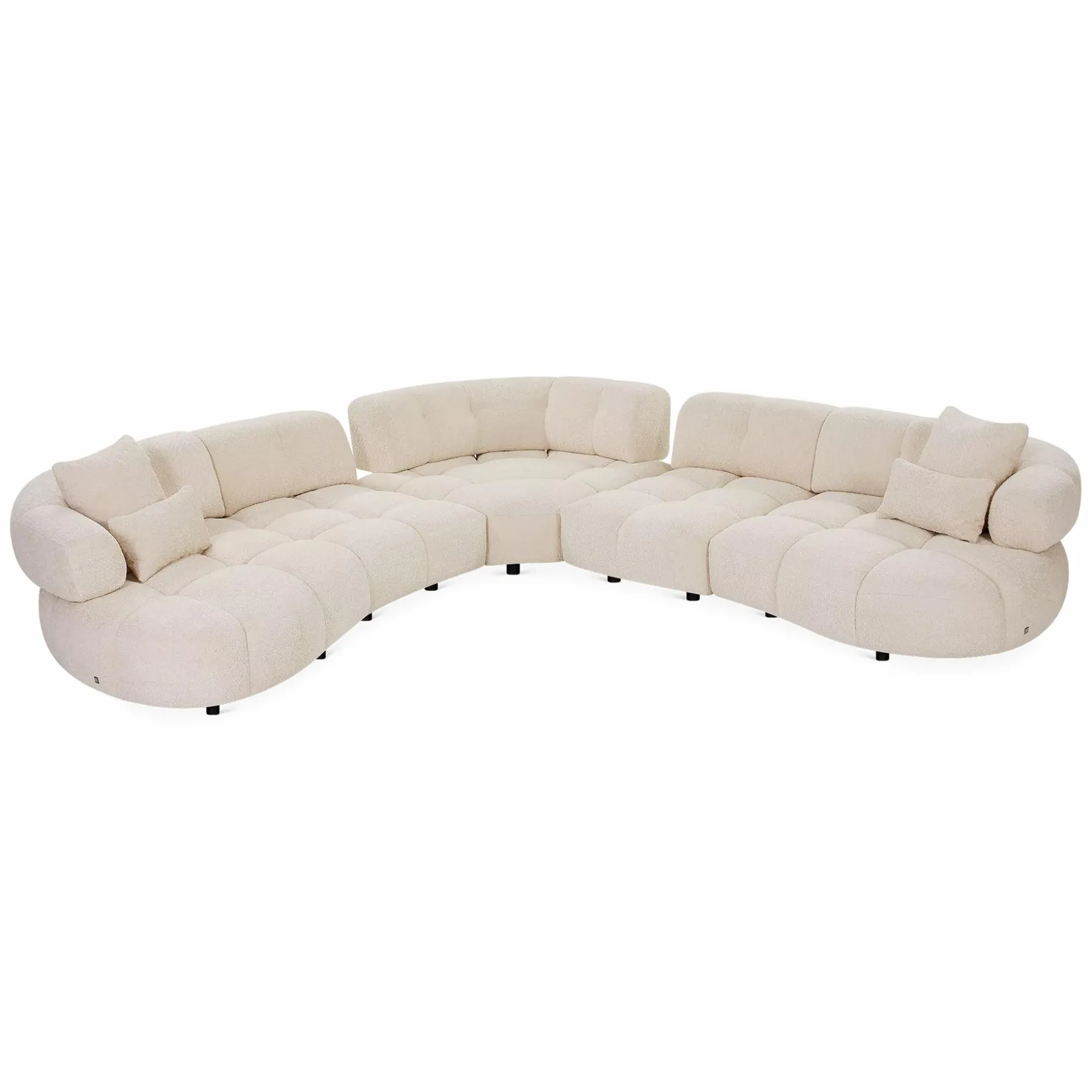 Iris - Modular Sofa with Adjustable Backrests by Miki Ferrari