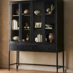 Jimi - Black Metal Cabinet by Four Hands
