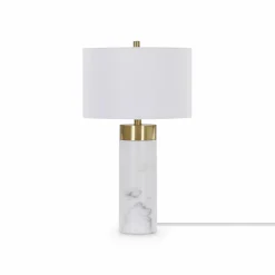 Jocelyn - White Marble Table Lamp