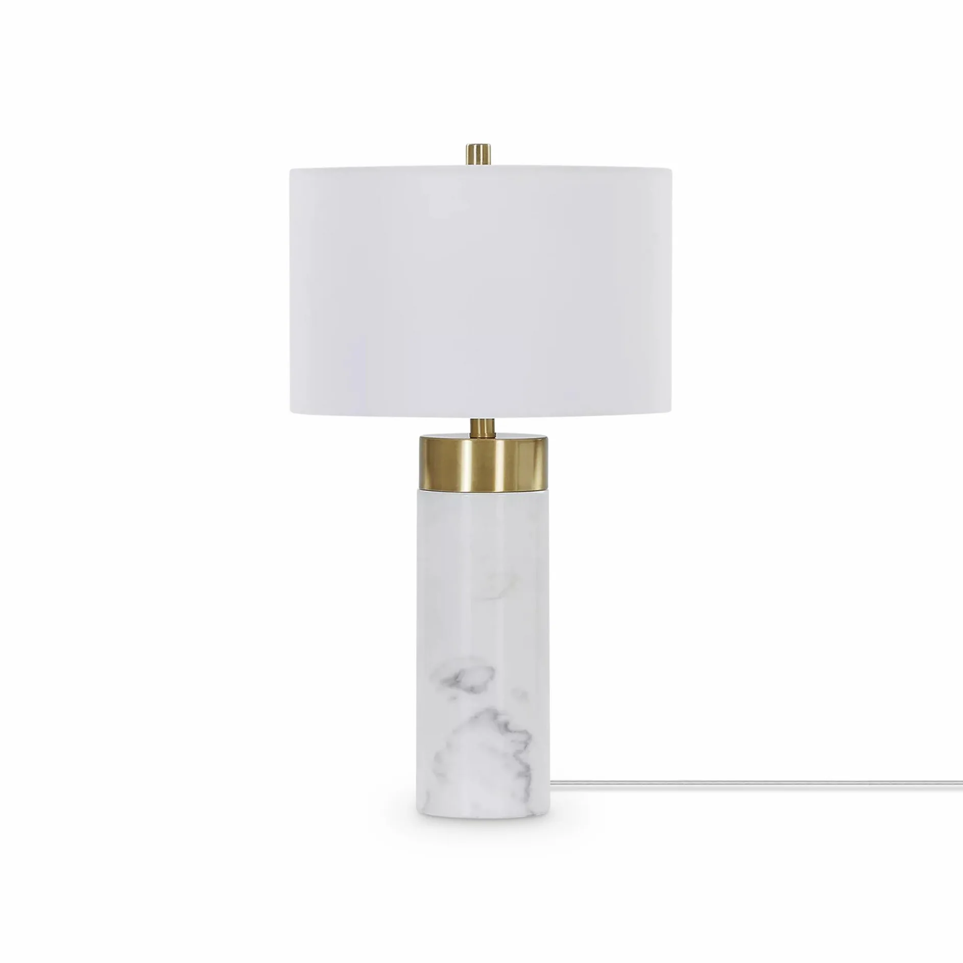 Jocelyn - White Marble Table Lamp