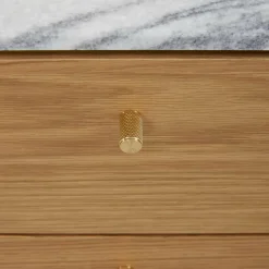 Jules - Oak Nightstand with Marble Top