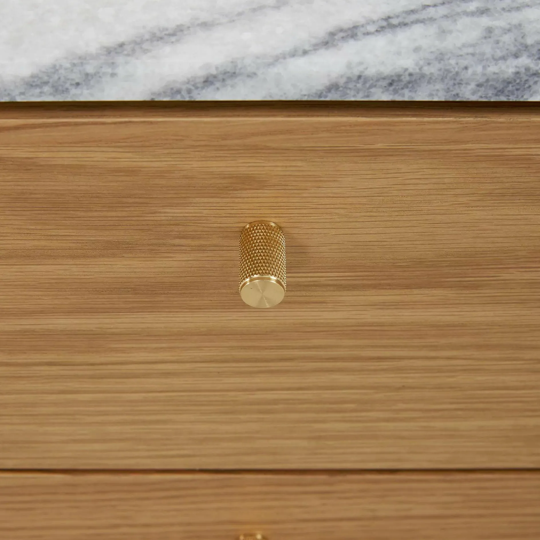 Jules - Oak Nightstand with Marble Top