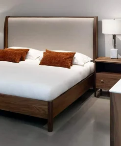 Julia - Smoked Walnut Bed by Mobican