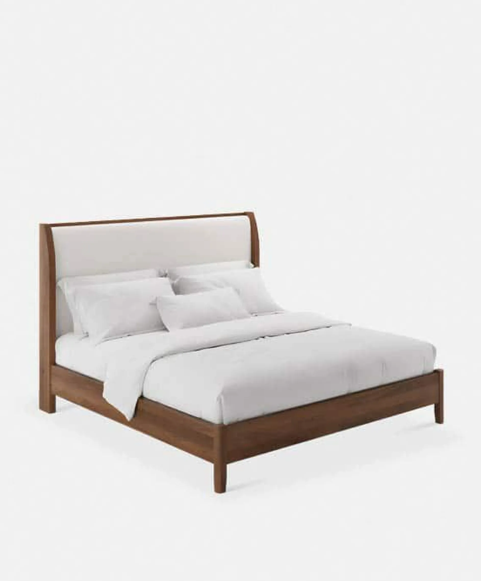 Julia - Smoked Walnut Bed by Mobican