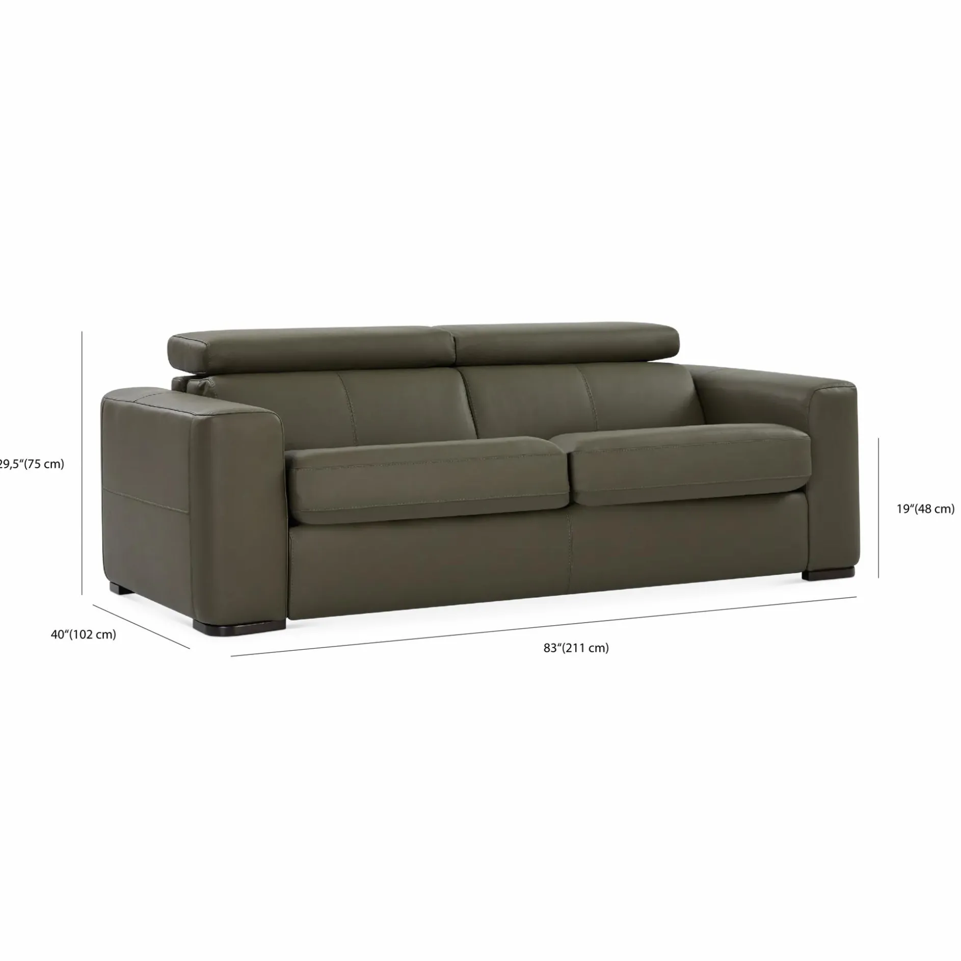 Julian - Leather Sofa Bed