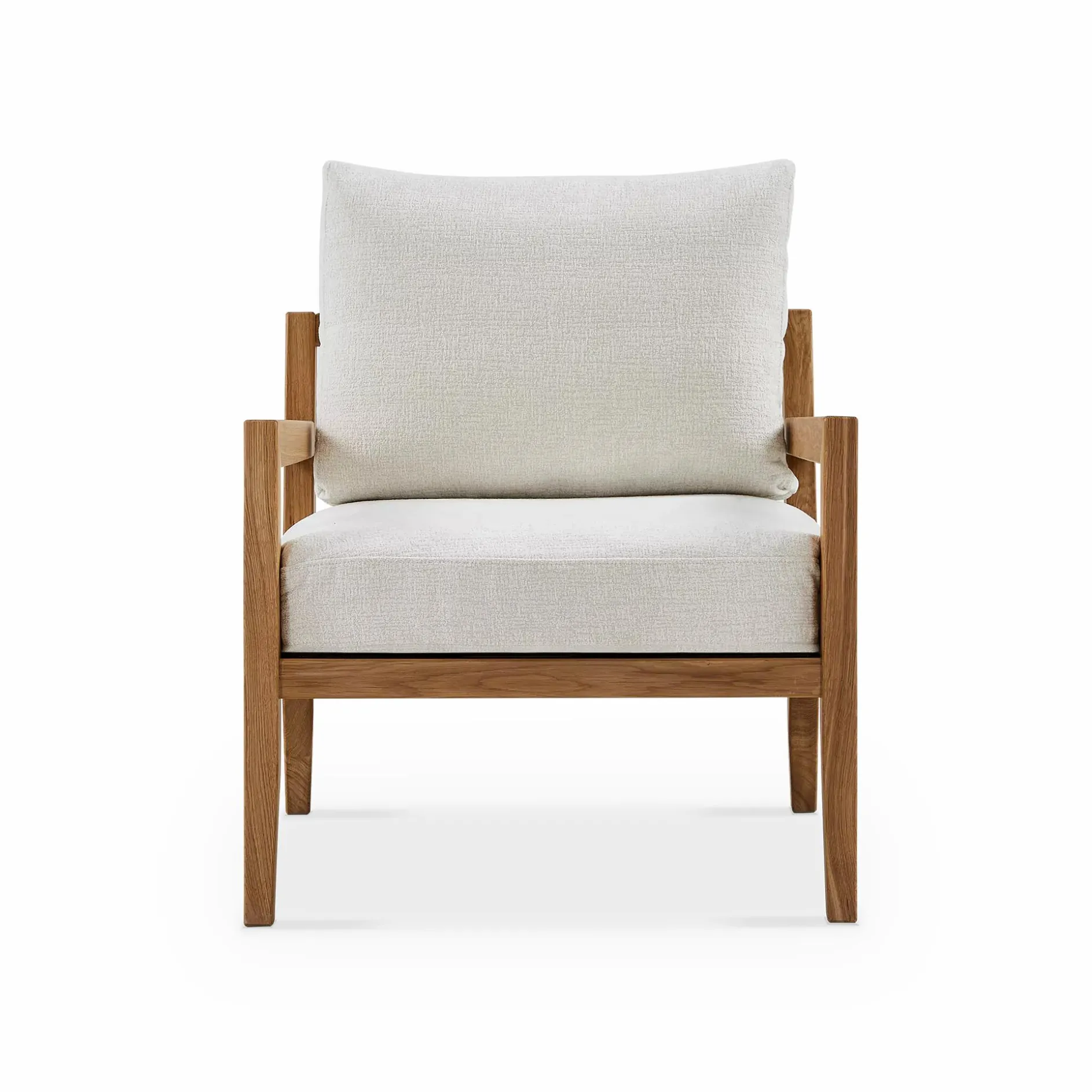 Karetta - Oak Wood Armchair by Furninova