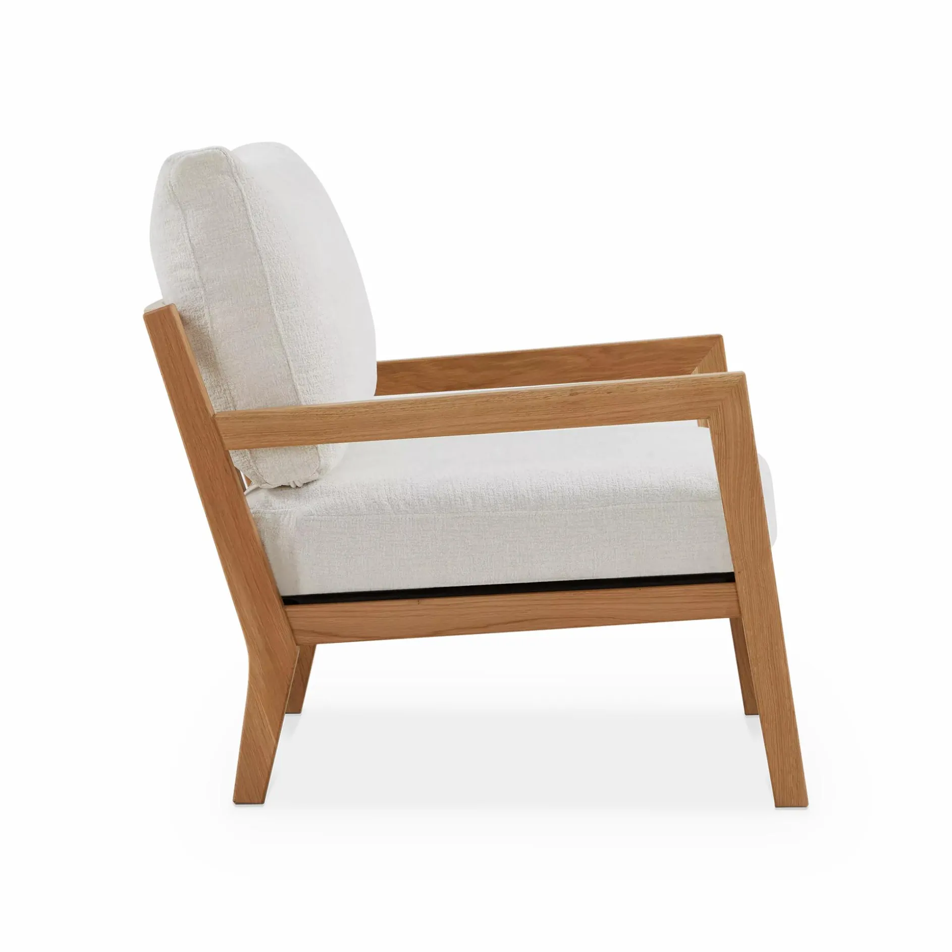 Karetta - Oak Wood Armchair by Furninova