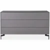 Laura - Frosted Glass 3-Drawer Dresser