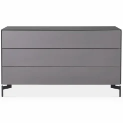 Laura - Frosted Glass 3-Drawer Dresser