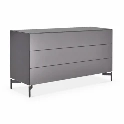 Laura - Frosted Glass 3-Drawer Dresser