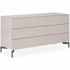 Laura - Frosted Glass 3-Drawer Dresser