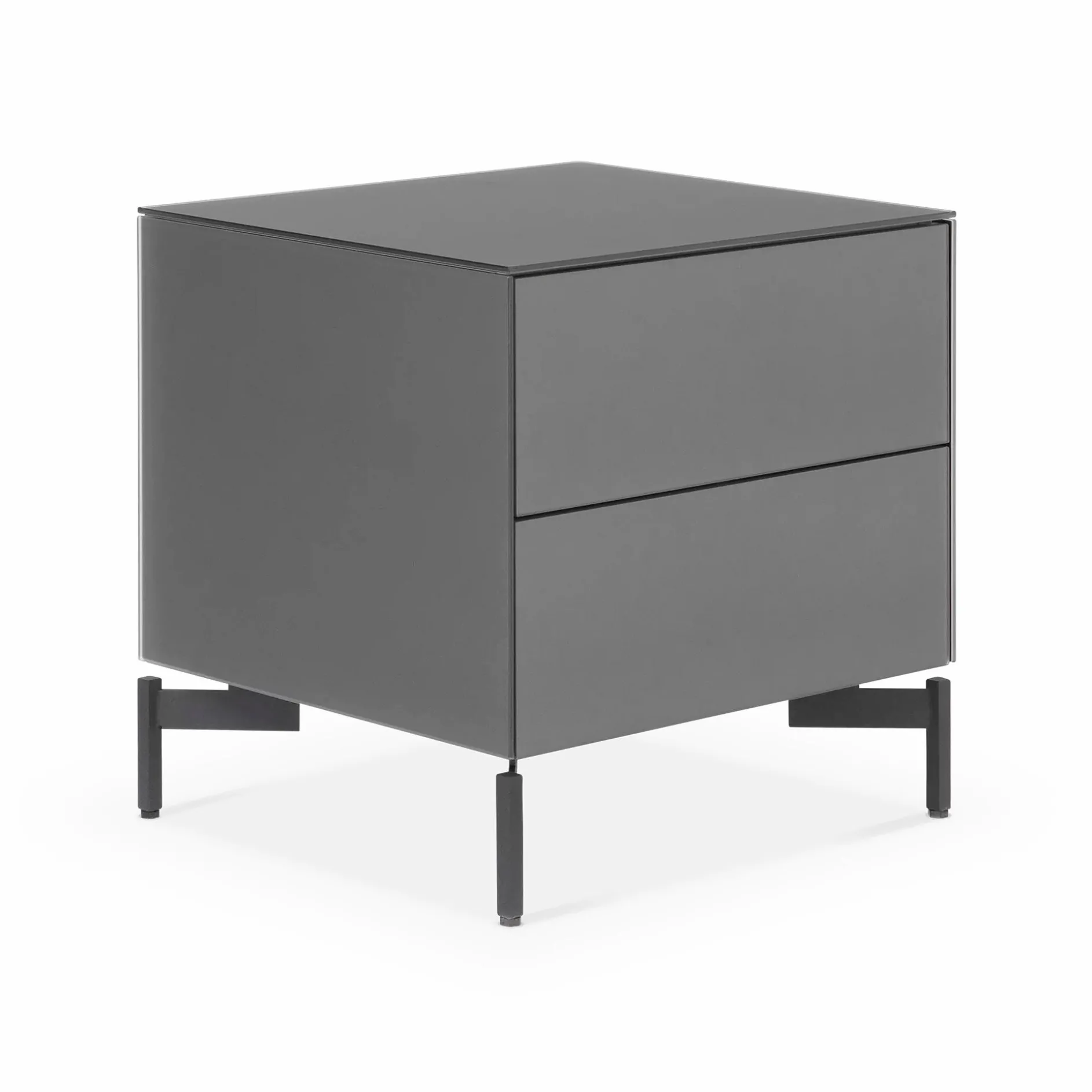 Laura - Frosted Glass Nightstand