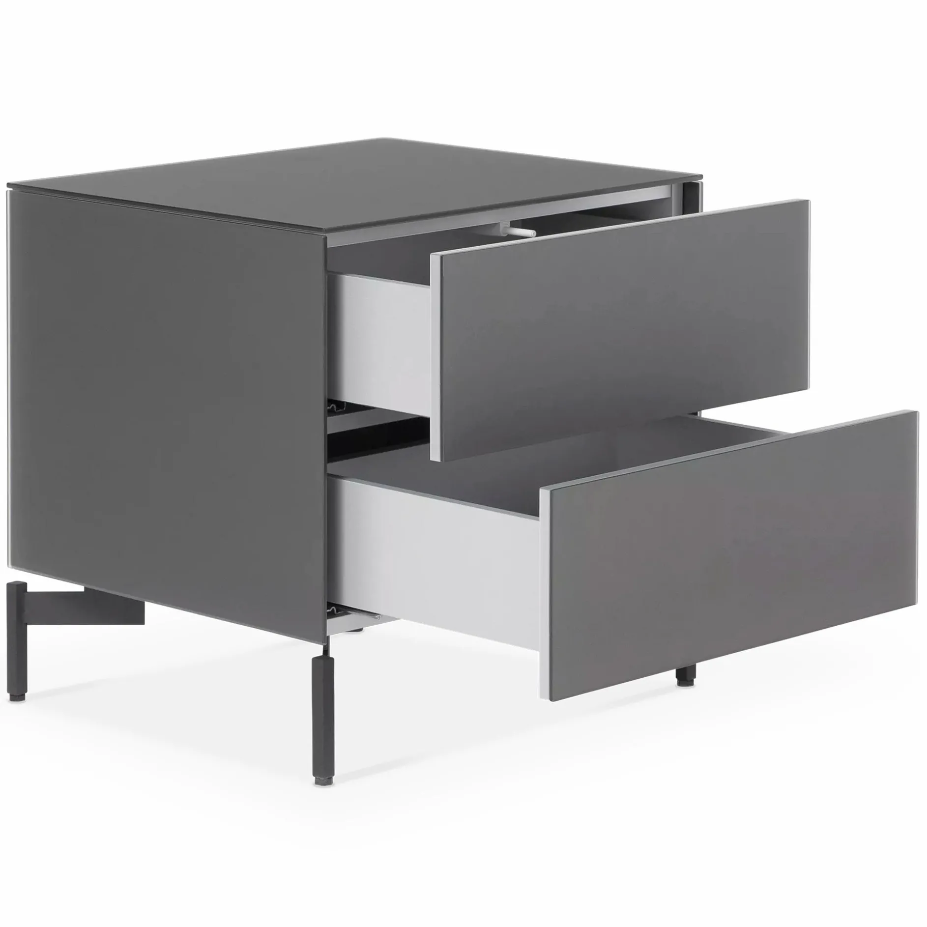 Laura - Frosted Glass Nightstand