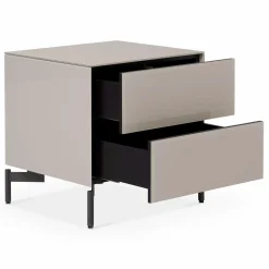 Laura - Frosted Glass Nightstand