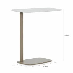 Leo - Side Table with Porcelain Top by Trica