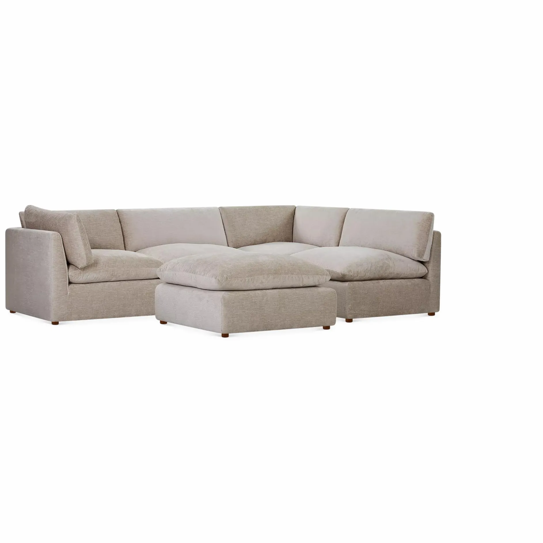 Livia - Velvet Upholstered Modular Sofa