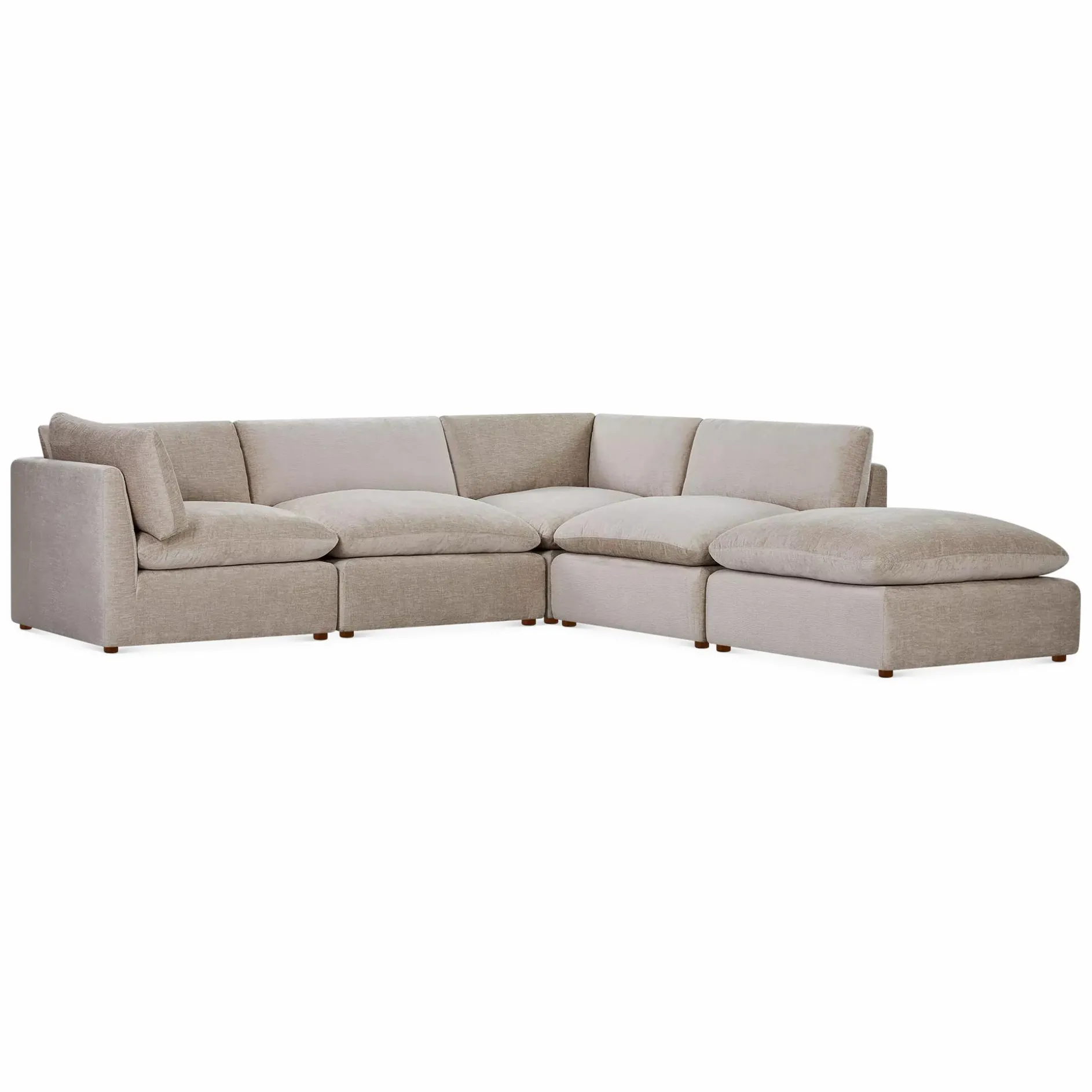 Livia - Velvet Upholstered Modular Sofa