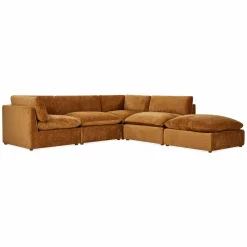Livia - Velvet Upholstered Modular Sofa