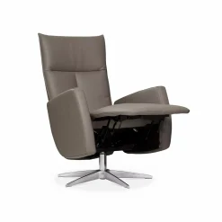 Luck - Leather Reclining Armchair by Géalux