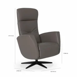 Luck - Leather Reclining Armchair by Géalux
