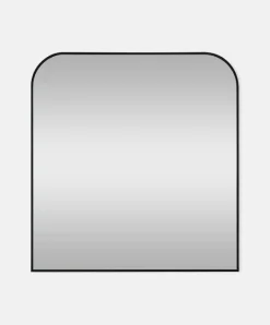 Luka - Arch-shaped mirror with a black frame