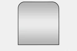 Luka - Arch-shaped mirror with a black frame