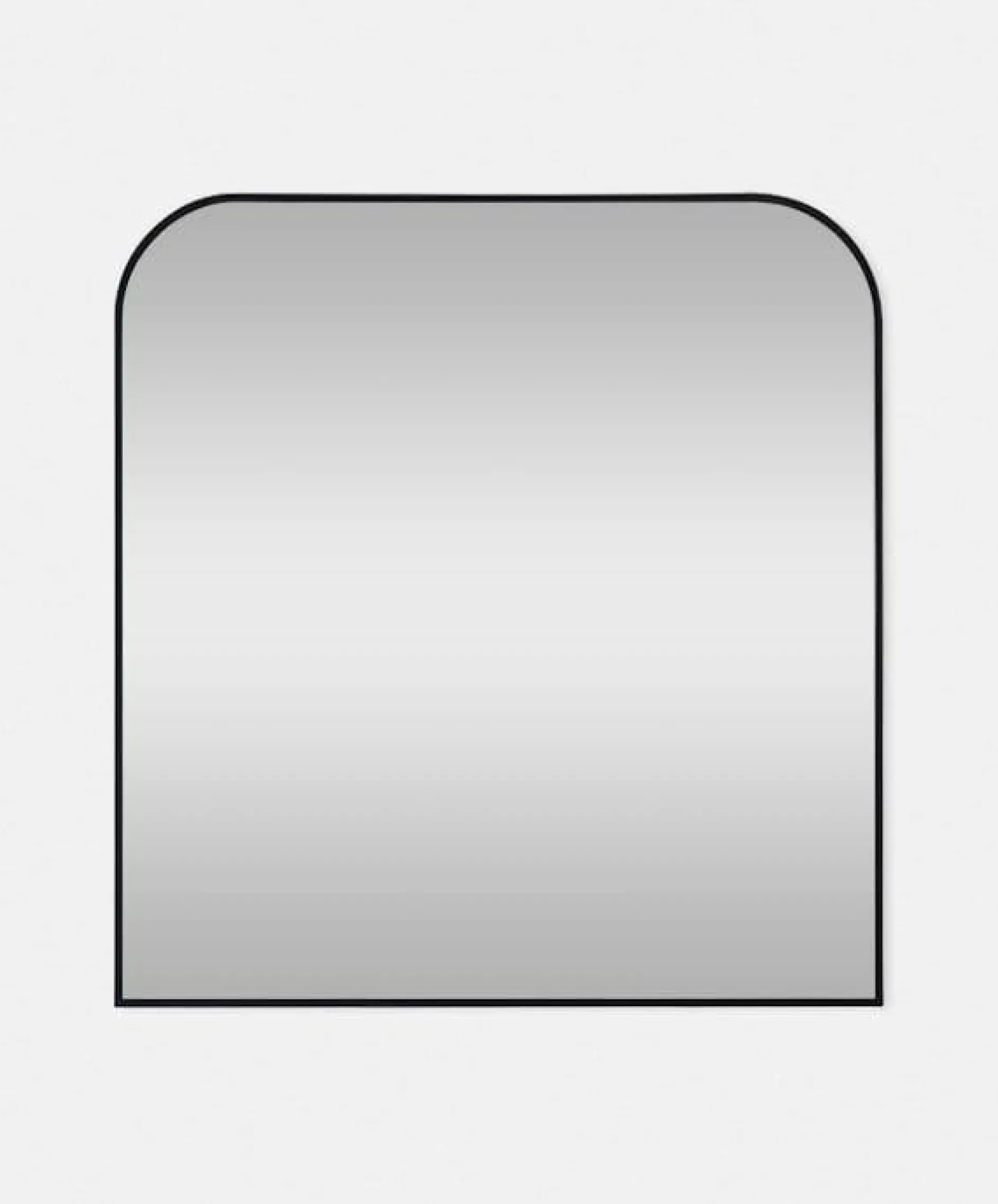 Luka - Arch-shaped mirror with a black frame
