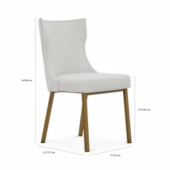Luna - Quilted Back Dining Chair by Trica