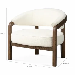 Marci - Solid Oak Armchair by Four Hands