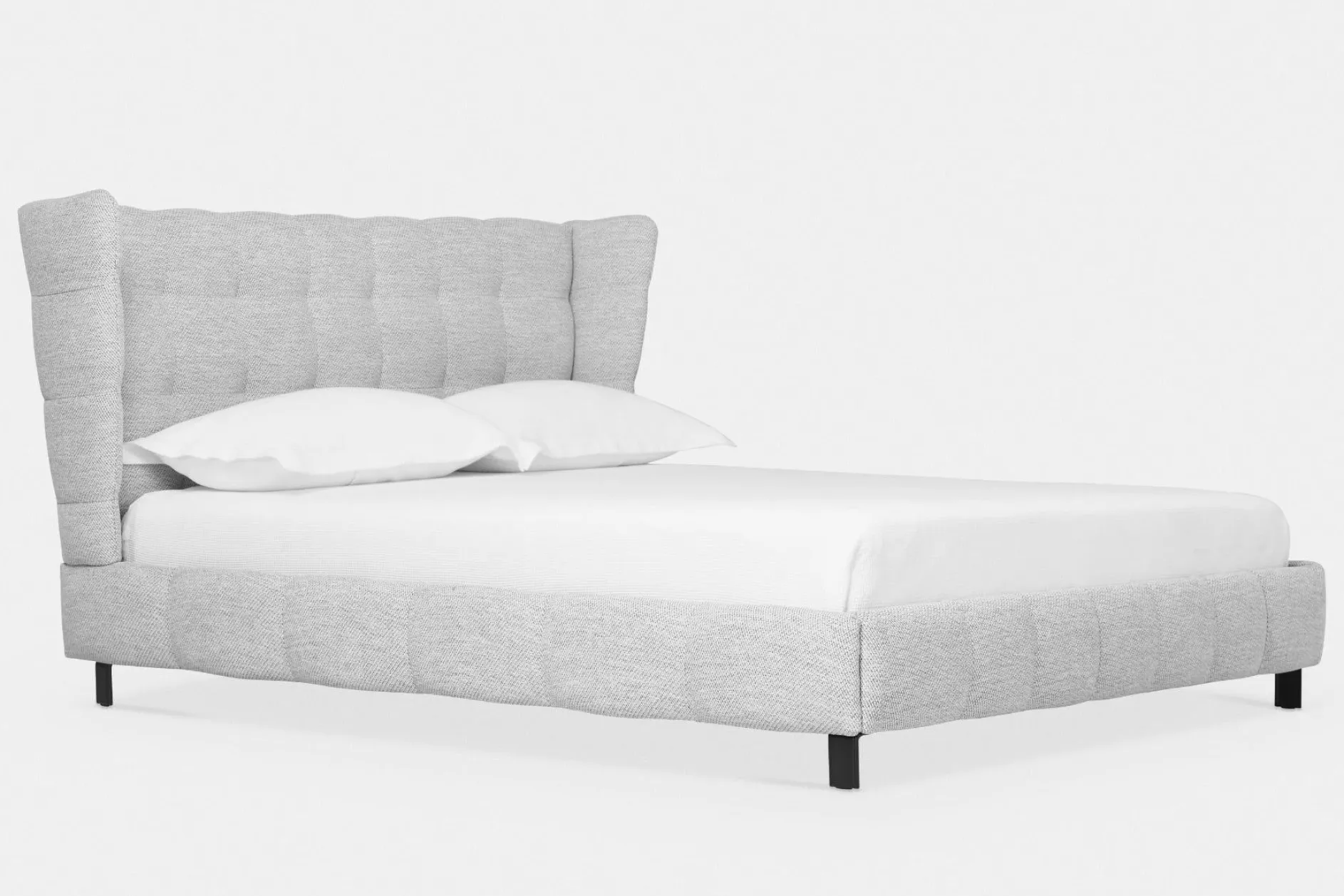 Mario - Upholstered Bed with Tufted Headboard by Furninova