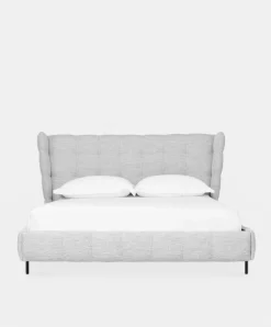 Mario - Upholstered Bed with Tufted Headboard by Furninova