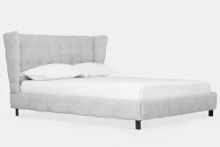 Mario - Upholstered Bed with Tufted Headboard by Furninova