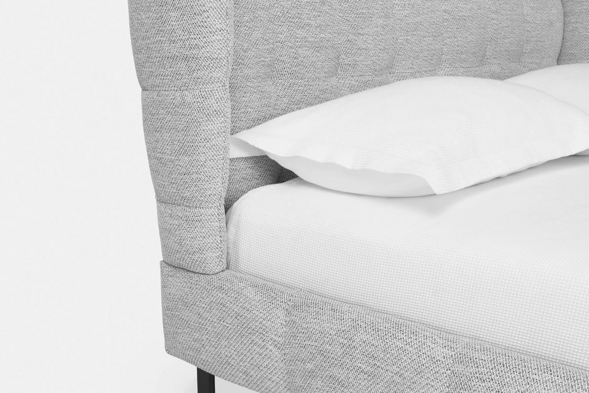Mario - Upholstered Bed with Tufted Headboard by Furninova