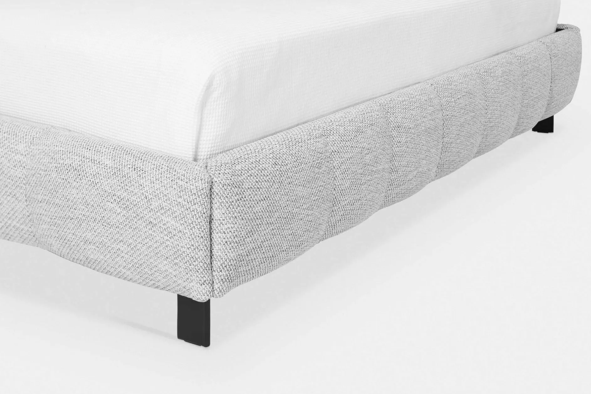 Mario - Upholstered Bed with Tufted Headboard by Furninova