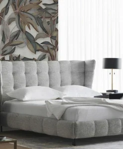 Mario - Upholstered Bed with Tufted Headboard by Furninova