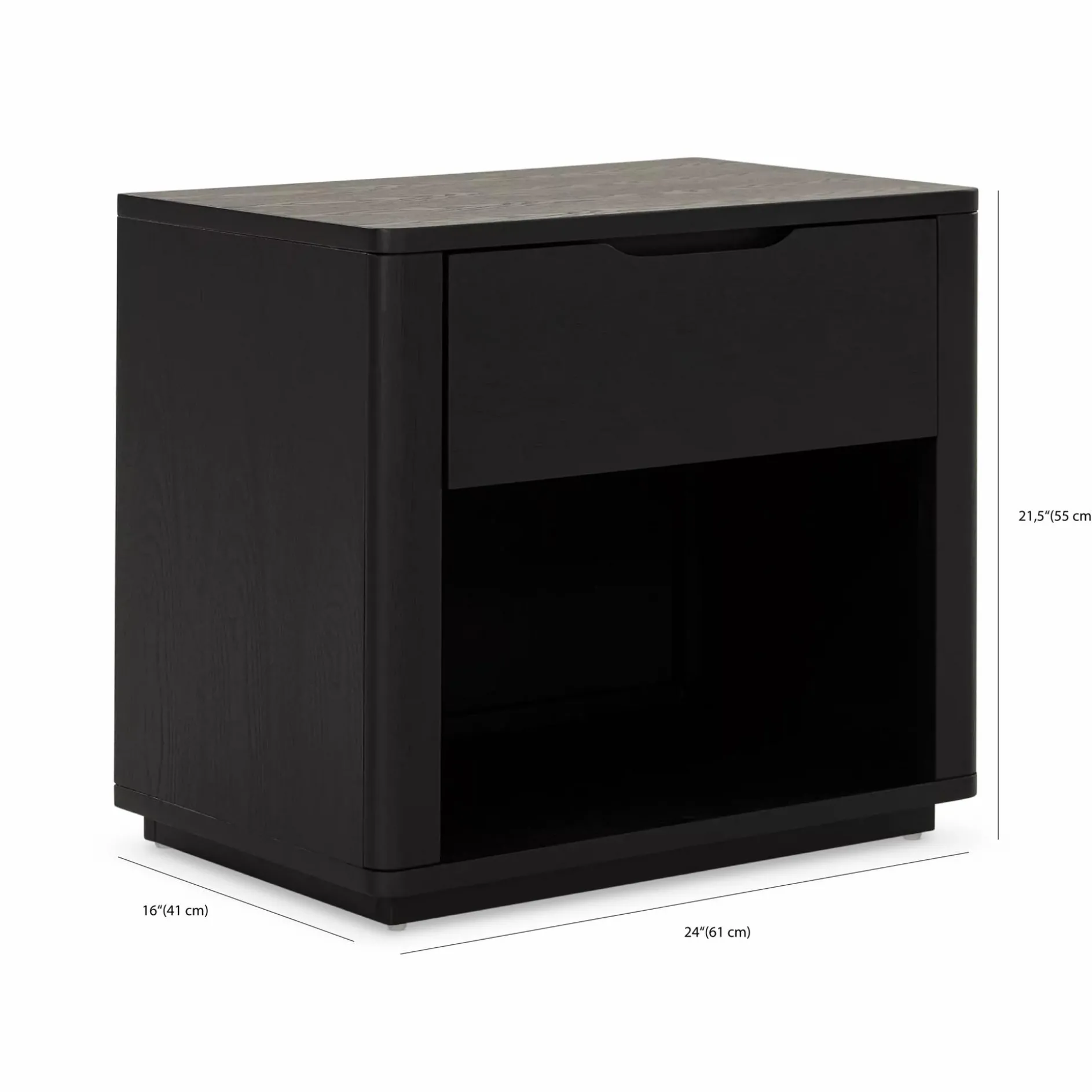 Martin - Rubberwood Nightstand
