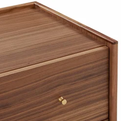 Marvin - Natural Wood Nightstand with 2 Drawers