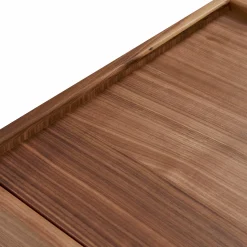 Marvin - Natural Wood Nightstand with 2 Drawers